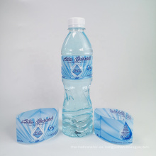 PVC Impresión transparente Botella transparente Agua de agua Mangas de alquiler de calor